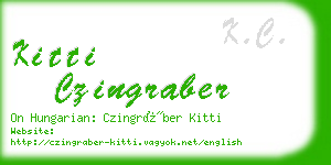 kitti czingraber business card